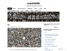 Tablet Screenshot of onewritelife.com